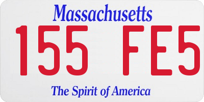 MA license plate 155FE5