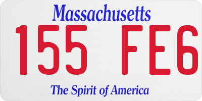MA license plate 155FE6