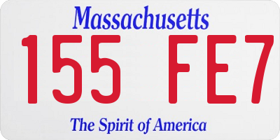MA license plate 155FE7