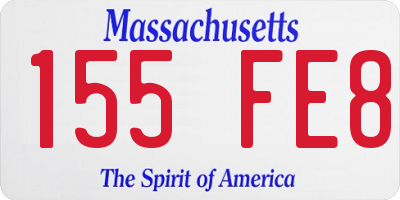 MA license plate 155FE8