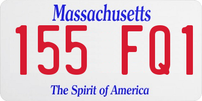 MA license plate 155FQ1
