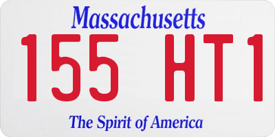 MA license plate 155HT1