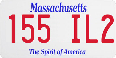 MA license plate 155IL2