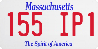 MA license plate 155IP1