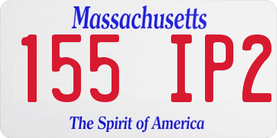 MA license plate 155IP2