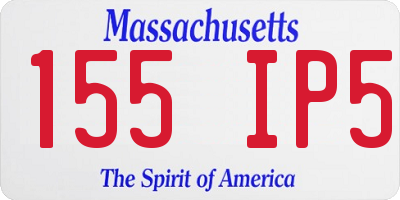MA license plate 155IP5