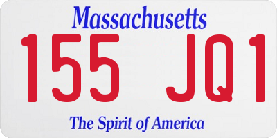 MA license plate 155JQ1