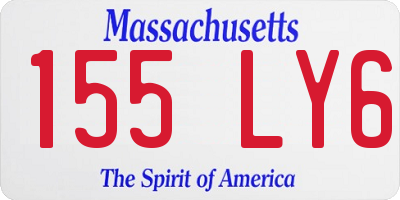 MA license plate 155LY6