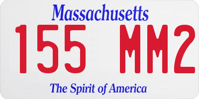 MA license plate 155MM2