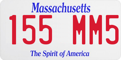 MA license plate 155MM5