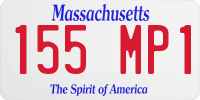 MA license plate 155MP1