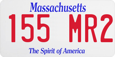 MA license plate 155MR2