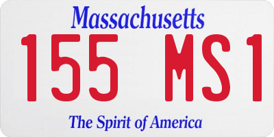 MA license plate 155MS1