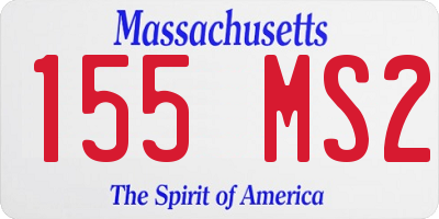 MA license plate 155MS2