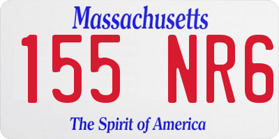 MA license plate 155NR6