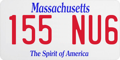 MA license plate 155NU6