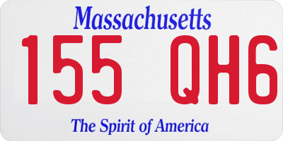 MA license plate 155QH6