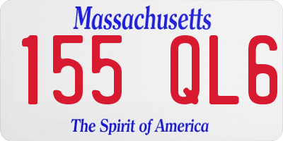 MA license plate 155QL6