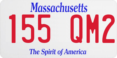 MA license plate 155QM2