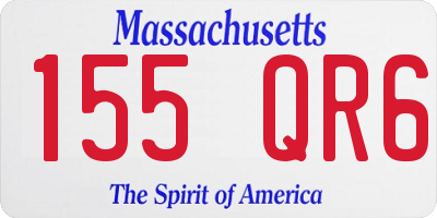 MA license plate 155QR6