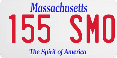 MA license plate 155SM0