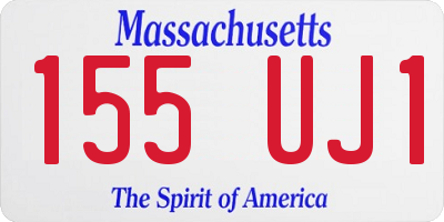 MA license plate 155UJ1