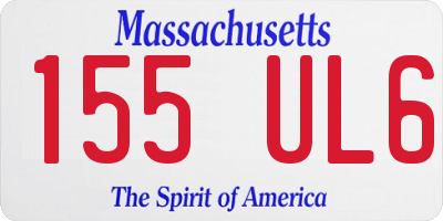 MA license plate 155UL6