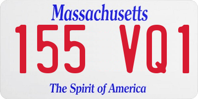MA license plate 155VQ1