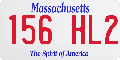 MA license plate 156HL2