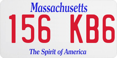 MA license plate 156KB6