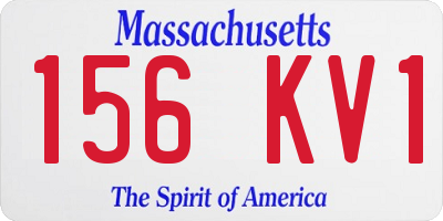 MA license plate 156KV1