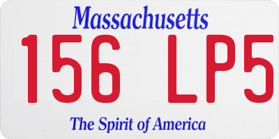 MA license plate 156LP5