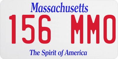 MA license plate 156MM0