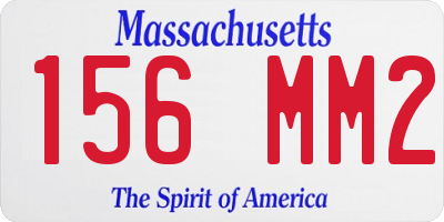 MA license plate 156MM2