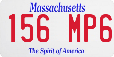 MA license plate 156MP6