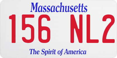 MA license plate 156NL2