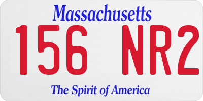 MA license plate 156NR2