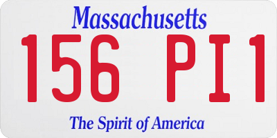 MA license plate 156PI1