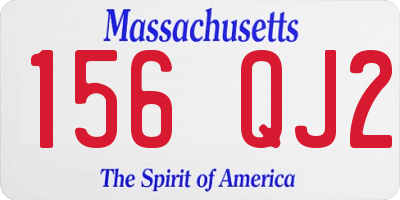 MA license plate 156QJ2