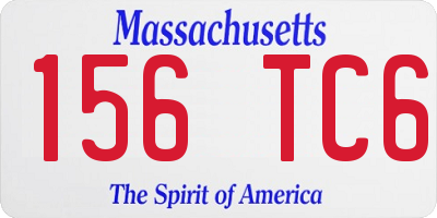 MA license plate 156TC6