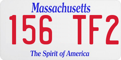MA license plate 156TF2