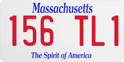 MA license plate 156TL1