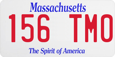 MA license plate 156TM0