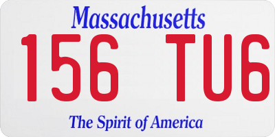 MA license plate 156TU6