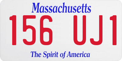 MA license plate 156UJ1