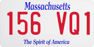 MA license plate 156VQ1