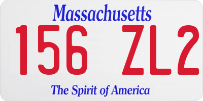 MA license plate 156ZL2