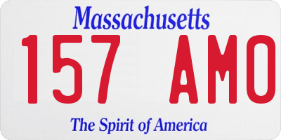 MA license plate 157AM0