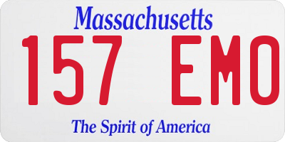 MA license plate 157EM0