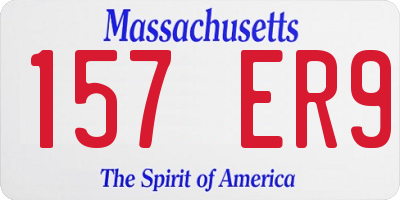 MA license plate 157ER9